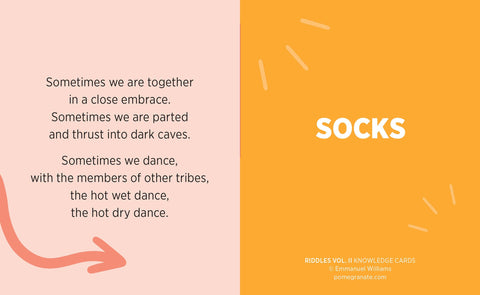 Riddles, Vol. II Knowledge Cards