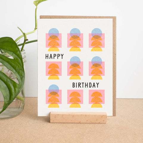 Happy Birthday Grid Card