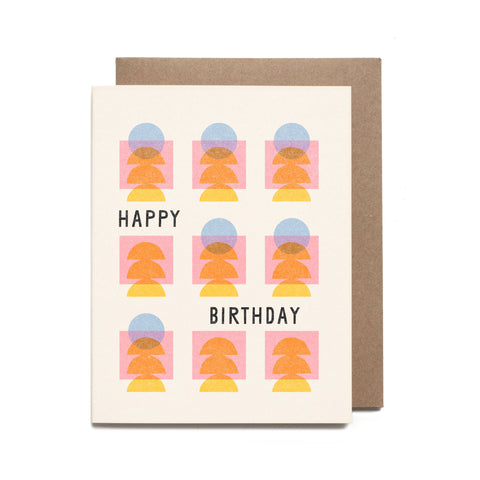 Happy Birthday Grid Card