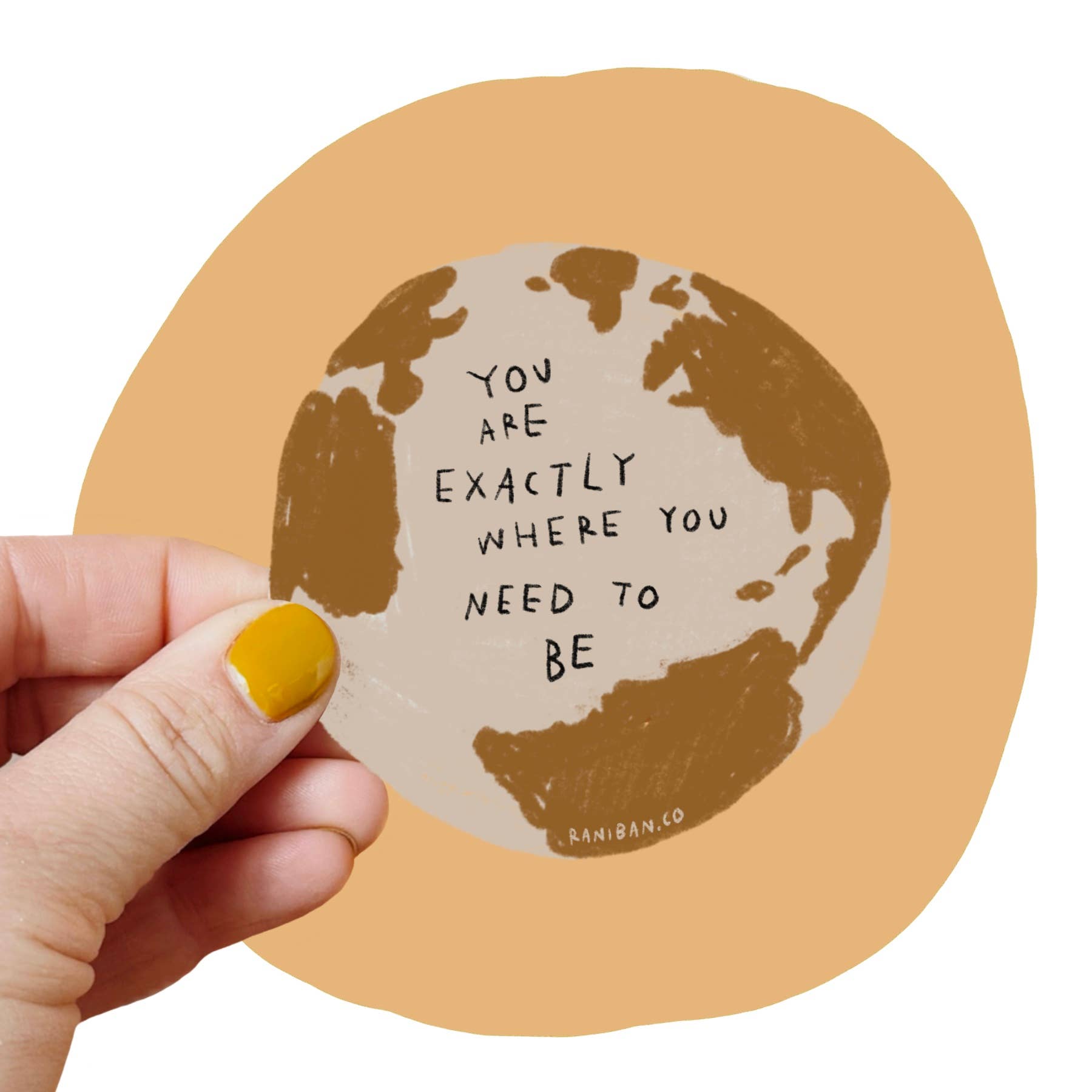 Exactley Sticker YOU ARE EXACTLY WHERE YOU NEED TO BE Sticker – Vital Industries