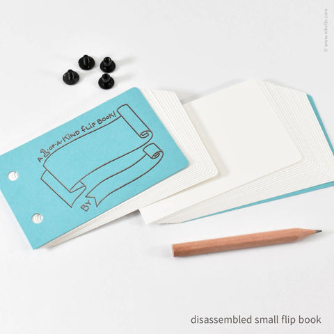 Draw-Your-Own Flip Book + Pencil (#316): Apple Green / Small