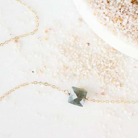 Moss Aquamarine Necklace