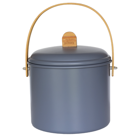 Compost Bin with Charcoal Filter 7Qt.: Slate