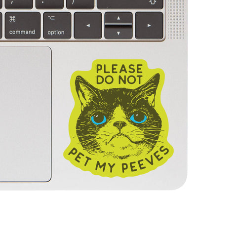 Funny Kitty Cat Goofy Humor High Quality Vinyl Sticker
