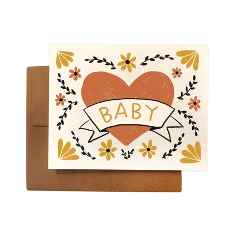 BABY ~ CLASSIC HEART Card