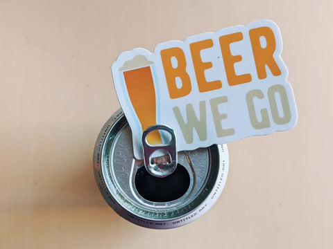 Beer We Go Vinyl Sticker