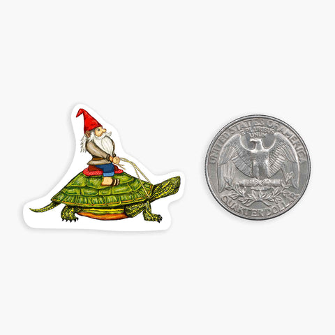 Turtle Rider - Mini Sticker