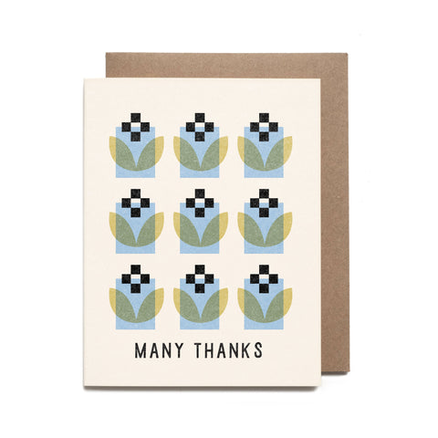 Many Thanks Grid Card