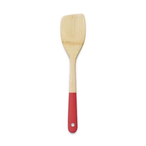 Bamboo Large Spatula - Red