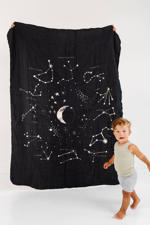 Large Astrology Throw Blanket