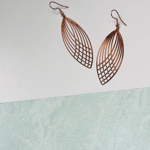 Lace Leaf Earrings