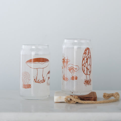 Mushroom Medley Can Glasses