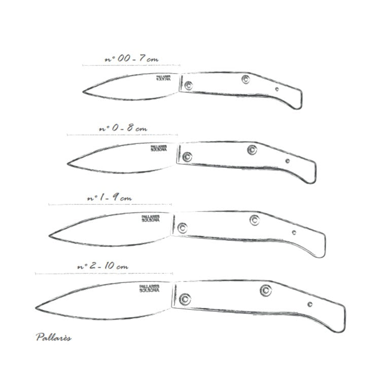 Busa Pocket Knife Nº0 (8 cm) Micarta Black Handle Carbon Steel