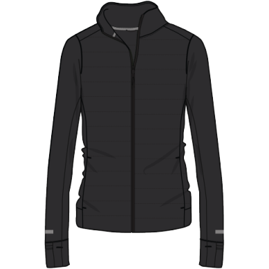 Insulated Ice Flow Jacket -Black