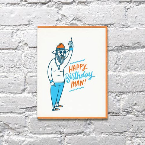 Happy Birthday Man Card