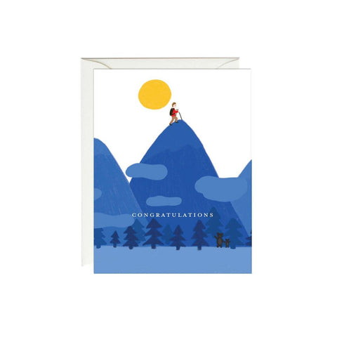 Top of the Mountain Congratulations Card