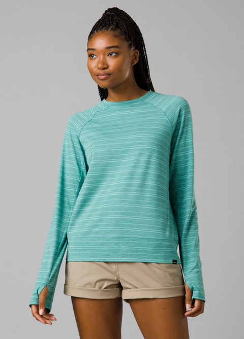 prAna Sol Searcher Long Sleeve Top, women's sustainable long sleeve with thumb holes.