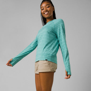 prAna Sol Searcher Long Sleeve Top, women's sustainable long sleeve with thumb holes.