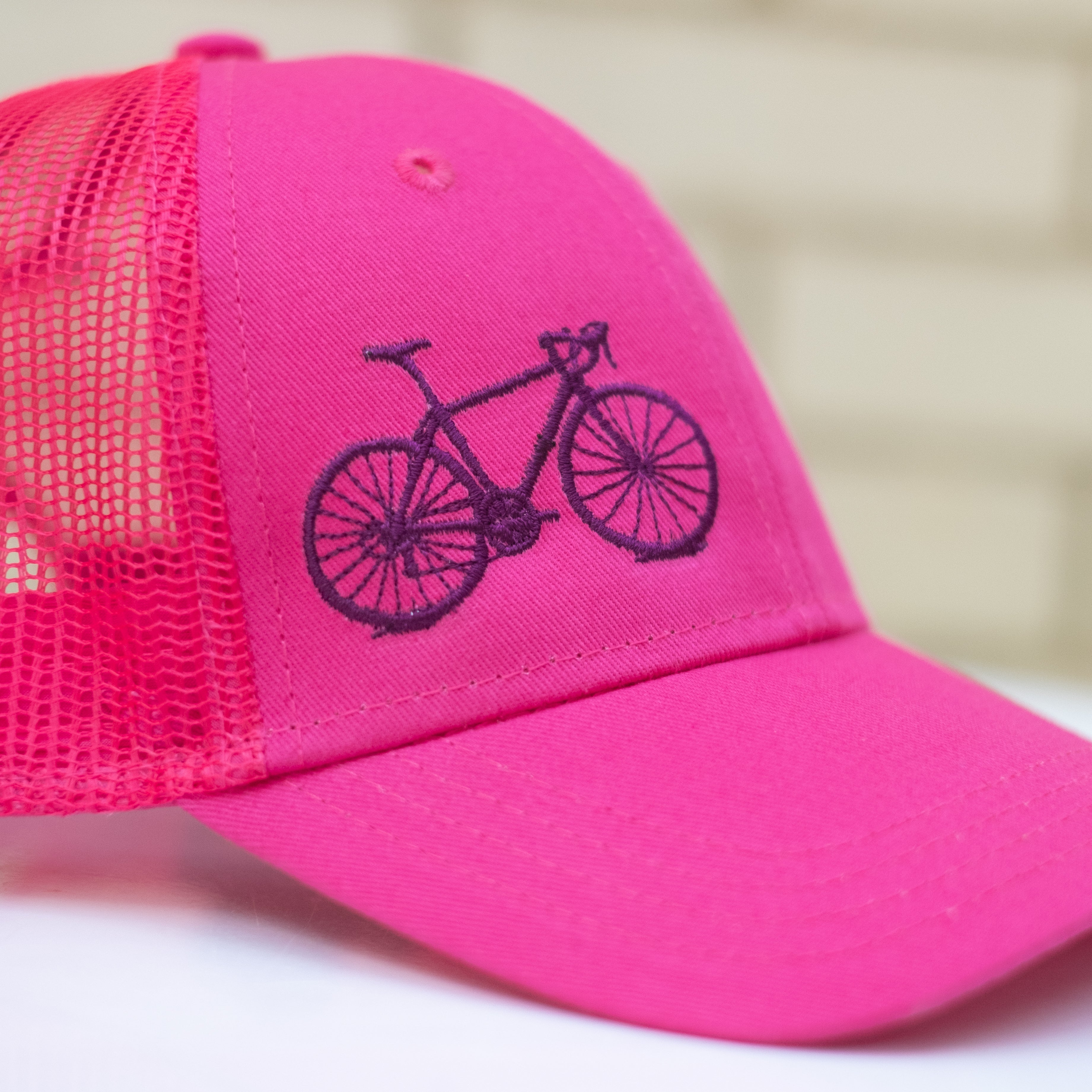 Bicycle Embroidered Youth Snapback Baseball Cap