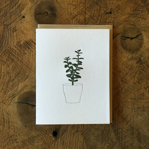 Jade Letterpress Card