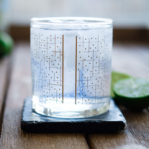 Ridgeway Geometric Glassware Tumbler