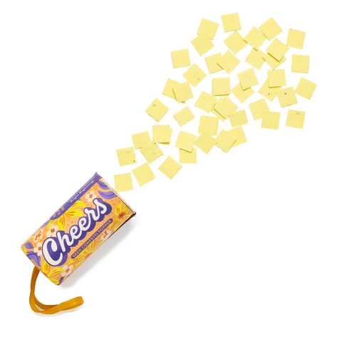 Seed Confetti Poppers (Single): Yellow