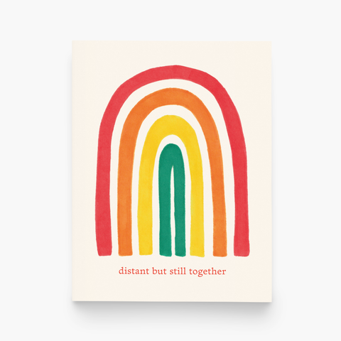 Distant But Still Together Thinking of You Greeting Card