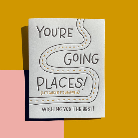 Going Places - Congrats + Celebrations card
