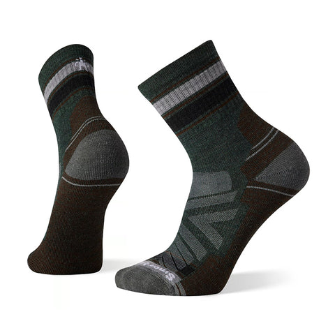 Hike Light Cushion Striped Mid Crew Socks