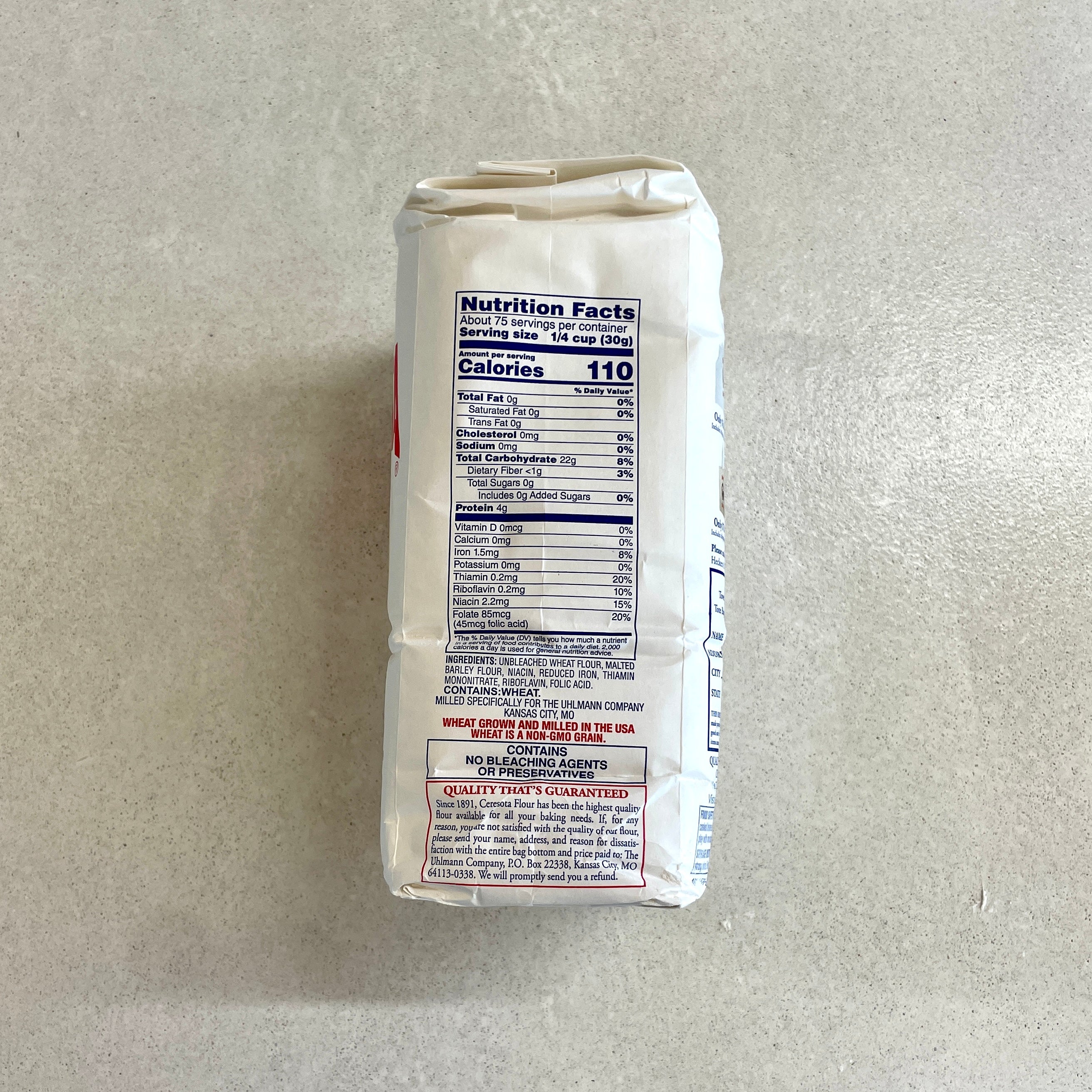 expired CERESOTA Unbleached Forever! All Purpose Flour, 5lb bag