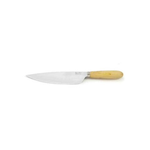 Carbon steel rounded kitchen knife 11cm with boxwood handle