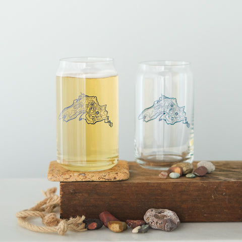 Lake Superior Contour Glassware