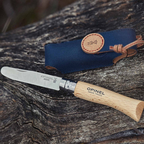 My First Opinel Knife & Recycled Sheath Set