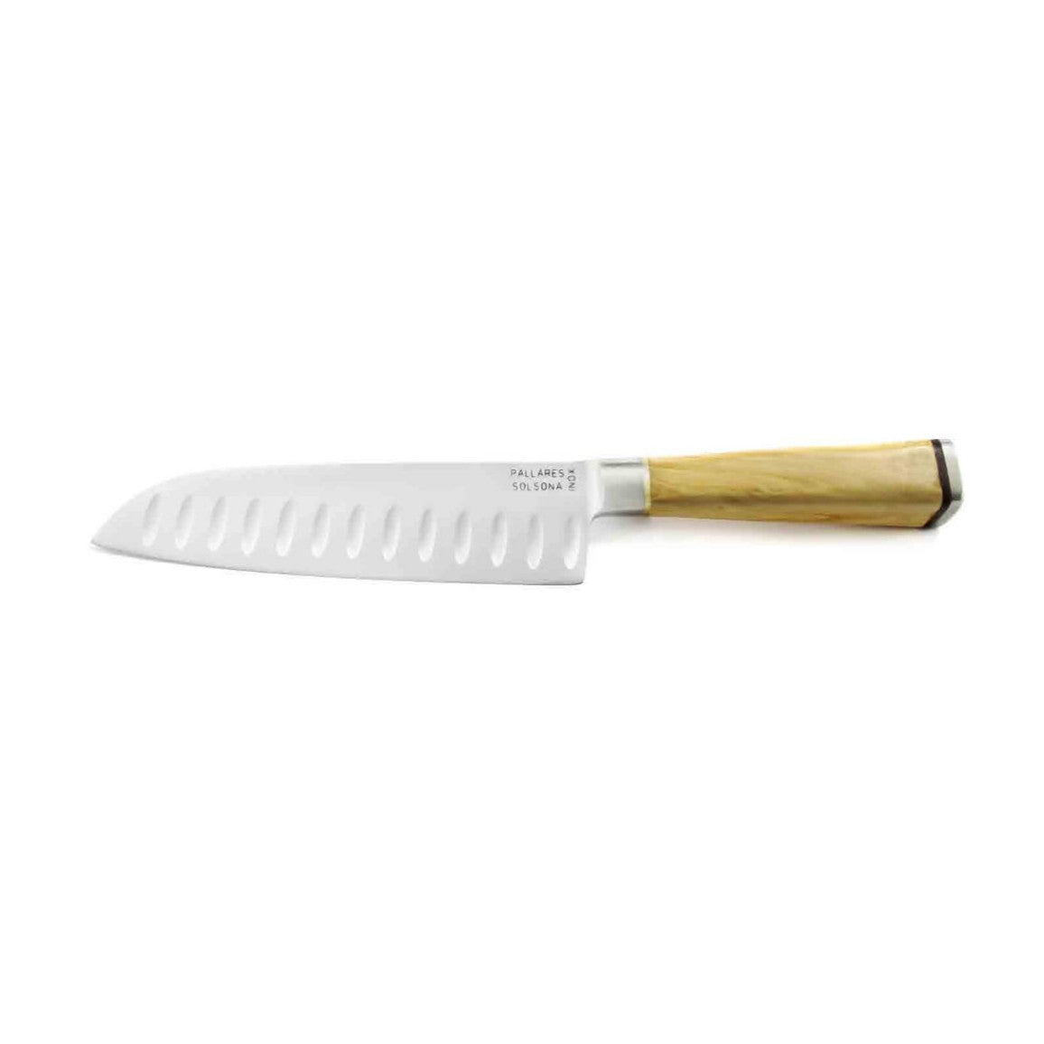 Santoku Knife Boxwood Handle 17cm Stainless Steel