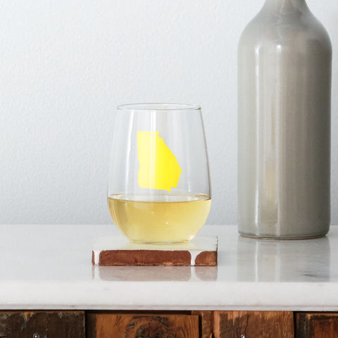 Baby Alien Stemless Wine Glass for Graduates, Design: GRAD2