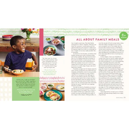 The Complete Baby and Toddler Cookbook The Very Best Baby and Toddler Food Recipe Book (America's Test Kitchen Kids) By America’s Test Kitchen Kids. Healthy food and cooking options and information for new parents. Inside preview 'All About Family Meals'.
