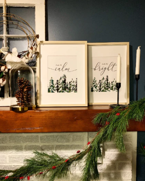 Winter Trees Paint-By-Numbers kit