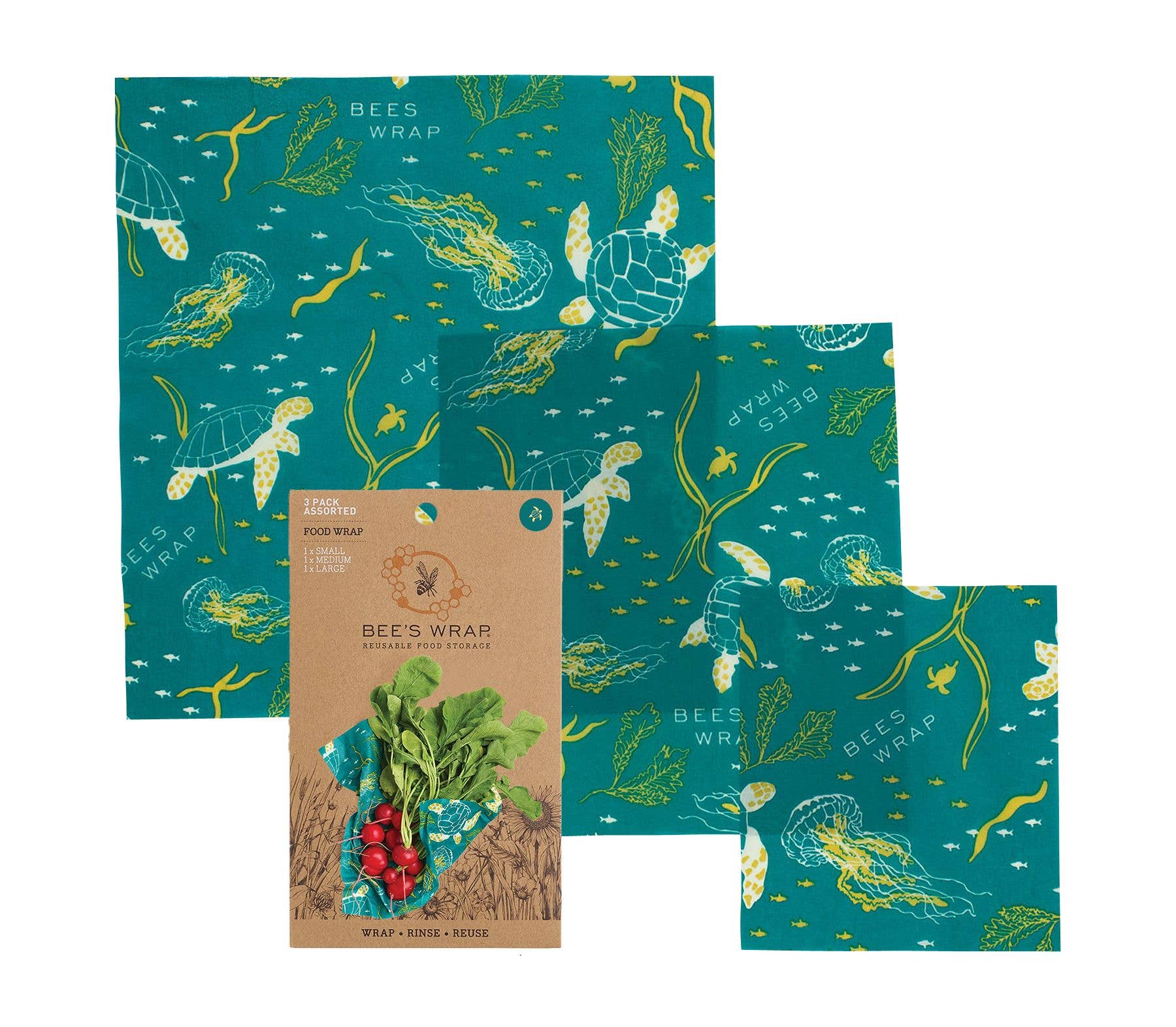 Bee's Wrap - Assorted 3 Pack - Oceans