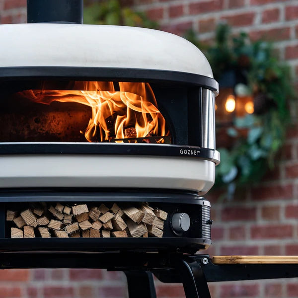 close up view gozney dine pizza oven wood propane wisconsin 