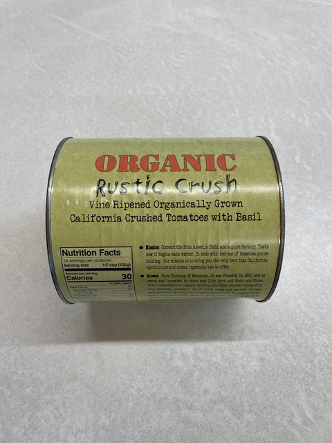 Bianco DiNapoli Organic "Rustic Crush" Tomatoes #10 Can