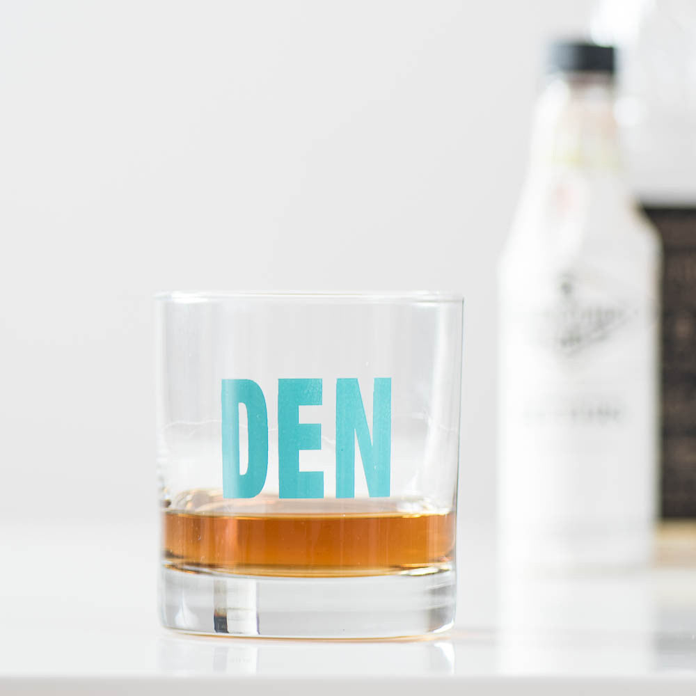 Customized Location Typography Glasses - Set of 6