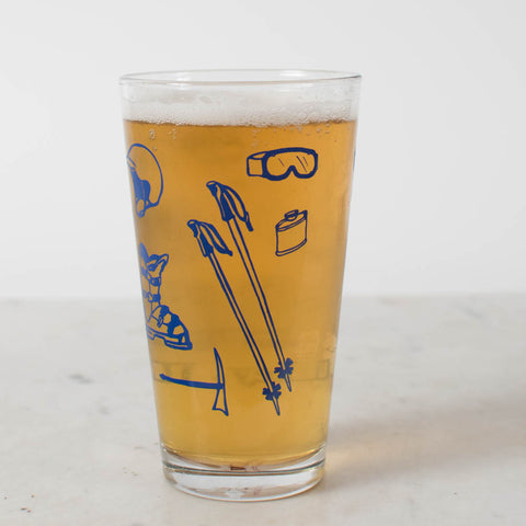 Name Drop Ski Tools Pint Glass - Set of 6