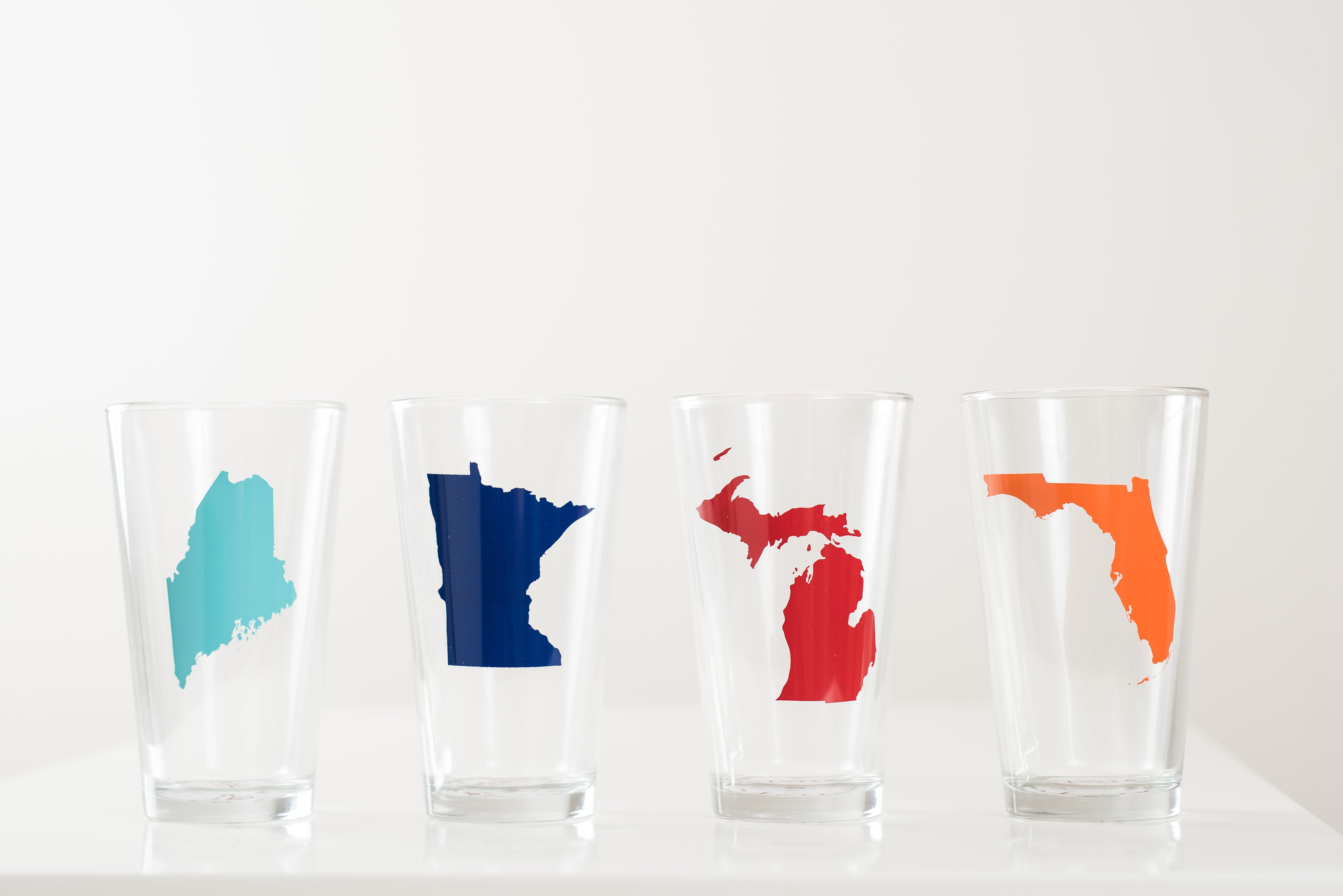 Custom Color State Pints, Set of 6